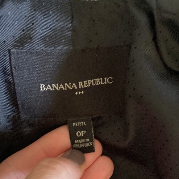 Banana Republic Charcoal Blazer, Size 0P - Picture 6 of 9